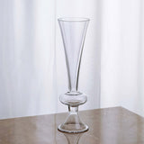 4 Pack | 11" Reversible Crystal Ball Trumpet Glass Vase