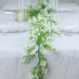 6ft White Real Touch Faux Baby Breath Hanging Flower Vines