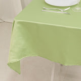 Sage Green Seamless Lamour Satin Square Table Overlay - 54inch