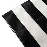 Black White Striped Satin Backdrop Curtain Drapery, Glossy Event Photography Background