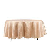 108" Nude Satin Round Tablecloth