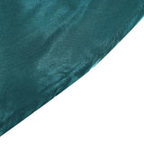 120inch Peacock Teal Satin Round Tablecloth