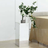 Silver Mirror Box, Pedestal Risers, Acrylic Box