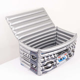 Silver Inflatable Boom Box Ice Beverage Cooler, 80's Themed Ice Box