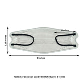 Breathable KF94 Face Mask, 3D Fish-Design Mouth Shields for Adult, 4-Layer Protective Face Masks