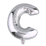 35inch Metallic Silver Mylar Foil Helium/Air Number and Letter Balloons