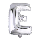 35inch Metallic Silver Mylar Foil Helium/Air Number and Letter Balloons