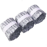 3 Rolls | 28ft Silver Ruffled Tissue Paper Party Streamers, Crepe Paper Backdrop Decorations