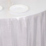 120inch Silver Shimmer Sequin Dots Polyester Tablecloth