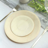 25 Pack | 9inches Eco Friendly Natural Birchwood Wooden Round Dinner Plates