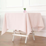 54"x54" Blush Square Polyester Table Overlay