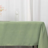 60"x102" Dusty Sage Green Premium Polyester Rectangular Tablecloth - 220GSM