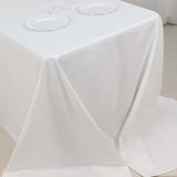 90x156inch White Rectangle Chambury Casa 100% Cotton Tablecloth