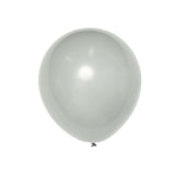 10 Pack | 18inch Matte Pastel Silver Helium or Air Latex Party Balloons