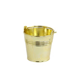 12 Pack | Gold Pail Bucket Party Favor Candy Gift Boxes | Mini Planter