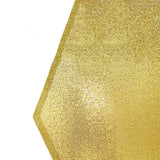 Metallic Gold Sparkle Sequin Hexagon Wedding Arch Cover, Shiny Shimmer Backdrop Stand Cover