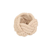 4 Pack | Rustic Burlap Napkin Rings, Handmade Braided Jute Napkin Holders - Cream