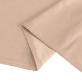 90x156inch Nude Premium Scuba Wrinkle Free Rectangular Tablecloth, Seamless Scuba Polyester