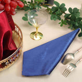 5 Pack | Royal Blue Premium Sheen Finish Velvet Cloth Dinner Napkins