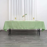 60"x102" Sage Green Polyester Rectangular Tablecloth