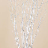 6 Pack Metallic Silver Extra Long Willow Tree Branches