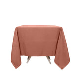 70" Terracotta (Rust) Premium Polyester Square Tablecloth - 220GSM