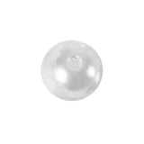 120 Pack | 20mm Glossy White Faux Craft Pearl Beads & Vase Filler