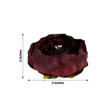 10 Pack | 3inch Burgundy Artificial Silk DIY Craft Peony Flower Heads