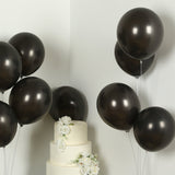 50 Pack Black Biodegradable Balloons, 12Thickened Extra Strong Eco-friendly Latex