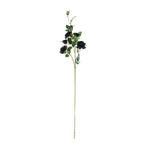 2 Stems | 38inch Tall Black Artificial Silk Rose Flower Bouquet Bushes