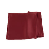 5 Pack Lamour Satin 20"x20" Napkins Burgundy - Soft Matte Finish Dinner Napkins