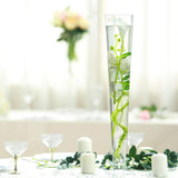 6 Pack | 24" Clear Heavy Duty Trumpet Glass Vase