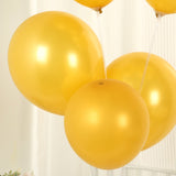 50 Pack Gold Biodegradable Balloons, Thickened Extra Strong Eco-friendly Latex Helium Party Ball