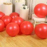 10 Pack Red Biodegradable Balloons, 18" Thickened Extra Strong Eco-friendly Latex Helium Party