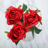 31inch | 24pcs Red Long Stem Artificial Silk Roses Flowers