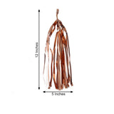 7.5ft Long Blush/Rose Gold Hanging Foil Tassel Garland, Metallic Tinsel Fringe Banner Party Streamer Backdrop Decorations