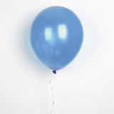 25 Pack | 12inches Shiny Pearl Blue Latex Helium, Air or Water Balloons