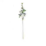 2 Stems | 38inch Tall Silver Artificial Silk Rose Flower Bouquet Bushes