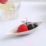 24 Pack | 5inch Mini Boat Shaped Wheat Straw Fiber Dessert Plates