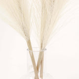 3 Stems | 44inches Cream Artificial Pampas Grass Plant Sprays, Faux Branches Vase Flower Arrangement