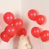 50 Pack Red Biodegradable Balloons, Thickened Extra Strong Eco-friendly Latex Helium