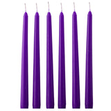 12 Pack | Purple 10inch Premium Wax Taper Candles, Unscented Candles#whtbkgd