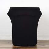 24-40 Gallons Black Stretch Spandex Round Trash Bin Container Cover