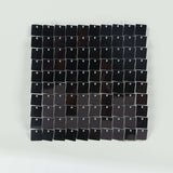 Shiny Black Square Sequin Shimmer Wall Party Photo Backdrop