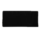 Fitted Polyester 96"x24"x42" Rectangle Tablecloth Black - Durable Fit for Elevated Tables