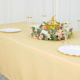 60"x102" Champagne Premium Polyester Rectangular Tablecloth - 220GSM