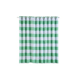 White/Mint Cabana Stripe Thermal Blackout Curtains With Chrome Grommet Window Treatment Panels