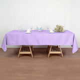 60"x102" Lavender Lilac Polyester Rectangular Tablecloth