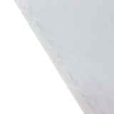 60"x102" White Rectangle 100% Cotton Linen Tablecloth