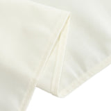 60"x102" Fire Retardant Ivory Tablecloth Premium Polyester Rectangular Table Cover